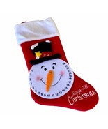 Snowman Face 3D Christmas Stocking Days Till Christmas Carrot Dial 1 - 2... - $221.07 MXN