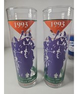 JIM BEAM KENTUCKY 1993  $600,000 Jim Beam Stakes Turf Park GLASSES (SET ... - $24.69 CAD