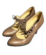Naturalizer Collina Pavement Women&#39;s Leather Heels Size 8M Brown - $26.31 CAD