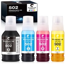 Compatible 502 T502 Refill Ink Bottles Replacement For Ecotank Et-2720 E... - $33.99