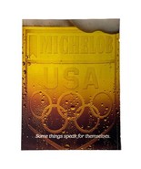Michelob Vintage 1984 Print Ad 8” x 10.75&quot; Los Angeles Olympics 80s Beer - £8.54 GBP