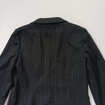 WD Platinum RN#111745 Women's Black Striped Blazer Size 10 image 15