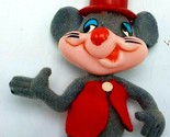 1977 Merlin Il Magico Mouse Floccato Velluto Oranament - Warner Bros Looney - £11.42 GBP