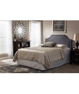 Aimi Dark Gray Fabric Upholstered Queen Size Headboard - $211.62 CAD