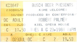 Robert Palmer Ticket Stub August 23 1988 St. Louis Missouri - $24.74