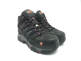 Merrell Women&#39;s Moab 2 Vent Waterproof Comp Toe Work Shoe J16440 Black/Purple 7M - £61.48 GBP