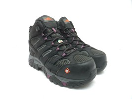 Merrell Women&#39;s Moab 2 Vent Waterproof Comp Toe Work Shoe J16440 Black/Purple 7M - £61.27 GBP