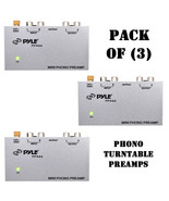 Pack of (3) Pyle PP444 Ultra Compact Phono Turntable Preamp / Amplifier ... - €39,87 EUR