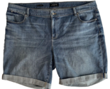 Talbots Flawless Five Pocket Stone Washed Blue  Boyfriend Denim Shorts S... - £21.59 GBP