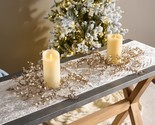 Set of 2 Glittered Cascading Pearl Candle Rings by Valerie in - $193.99