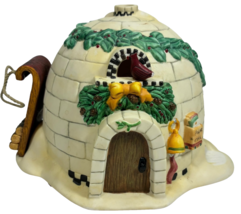 VTG 1999 Debbie Mumm Crystal Flake&#39;s Home Lighted Igloo - $27.55