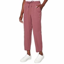 Mondetta Women&#39;s Size XL Dark Orchard Elastic Waist Cropped Ankle Pants NWT - $17.09