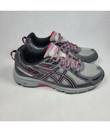 ASICS Gel-Venture 6 Athletic Running Shoes Black Pixel Pink Women Size 8.5 - £23.56 GBP