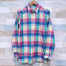 Southern Tide Preppy Plaid Button Down Shirt Classic Fit Cotton Mens Medium - $39.59