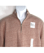 Sonoma The Supersoft Fleece Pullover Sweatshirt Red 1/4 Zip Men&#39;s Size M... - £20.05 GBP