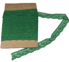 Lace Trim 12 Yards 1” Green Scalloped - 36B - $10.00