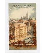 Plan Von Graz 1959 Creditanstalt Bankverein Austria Map - $17.82