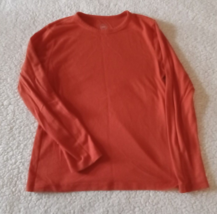 Wonder Nation Boys Long Sleeve Orange Stretch T-Shirt Size L 10/12 - £6.04 GBP