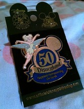 Disney Official Trading Pin~TINKERBELL Disneyland 50th Anniversary~In Relief~HTF - £38.49 GBP