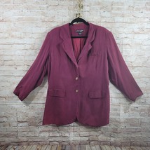 Vintage Jacque and Koko Together Womans Blazer Size 16 Burgundy Red 100%... - £27.54 GBP