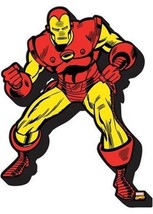 The Invincible Iron Man in Fighting Stance Chunky 3-D Die-Cut Magnet, NEW UNUSED - £4.67 GBP