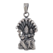 92.5 Sterling Silver Laxmi Narasimha Pendant नृम नृम नृम नर सिंहाय नमः। ... - £34.75 GBP