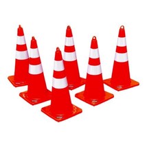 NEW Lot Of 6 BATTIFE 28 inch Traffic Safety Cones 6 pcs with Reflective ... - £73.03 GBP