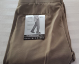 NWT Geoffrey Beene Brown Dress Pants Trousers  Mens Size 38 x 32 Cuffs - £19.56 GBP