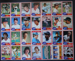 1981 Topps Boston Red Sox Team Set of 28 Baseball Cards - $11.00