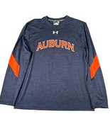 Auburn Tigers Under Armour Mens L Navy Blue Long Sleeve Crew Neck T-shir... - $23.99