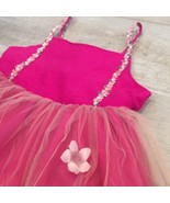 VTG C&#39;est Chouette SILK PINK FLOWER DRESS sz 6 Girls PARTY DRESS  - £23.97 GBP