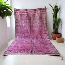 Handmade Moroccan rug made from natural wool - Purple Beni M&#39;Guild Rug 11.02 x 7 - £1,044.05 GBP