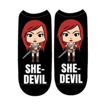 Red Sonja She-Devil 3 Pairs Of Low Cut Socks NEW Toys Clothing Comics - £25.80 GBP