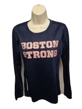 Boston Strong Womens Medium Blue Long Sleeve Jersey - $20.97