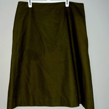 J.Crew wool/angora/cashmere a line skirt with corset detail - $19.60