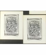 2 - Ex Libris Bookplates for Mykola Kuzmovicha, Ukraine - $41.11 CAD