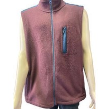 Brook Brothers Men&#39;s Vest Wine/Gray Zipper Up/Sleeveless Size XXL SKU 2651 - £31.72 GBP