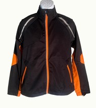 NORTHEDND SPORT LADIES Long Sleeve Full Zip Jacket Black Orange Medium - $368.88 MXN