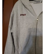 Spoolish By Emily Essen Hooded Sweatshirt &quot;ARIES&quot; Size Small Grey - £7.06 GBP