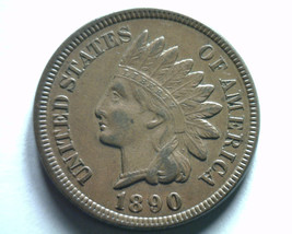 1890 Indian Cent Penny Choice About Uncirculated Ch. Au Nice Original Bobs Coins - £30.52 GBP