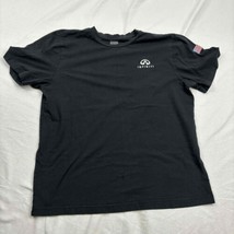 Infiniti Mens Casual T-Shirt Black USA Flag Logo Short Sleeves Crew Neck... - $8.91
