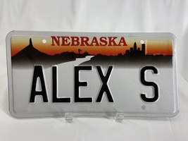 ALEX S Vintage Vanity License Plate Nebraska Personalized Auto Man-Cave ... - $71.11