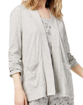 allbrand365 designer Womens Long Sleeve Robe, XXXX-Large, Grey - $54.45