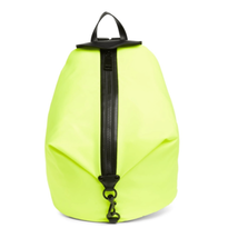 Rebecca Minkoff Julian Jumbo Zipped Nylon Backpack, Designer Neon Yellow... - £110.07 GBP