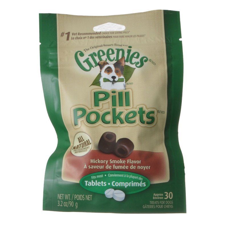 Greenies Pill Pockets Dog Treats Hickory Smoke Flavor Tablets - 3.2 oz - (Approx - £35.87 GBP