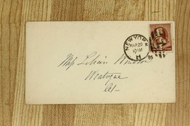 1885 Antique US Postal History Cover New York Fancy Cancel Scott 210 Posted - £9.77 GBP