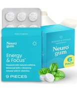 NeuroGum | Nootropic Energy Caffeine Gum | 40mg Caffeine + 60mg L-theani... - £23.35 GBP