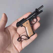 Pistol Keychain,Mini Beretta 92f Keychain 1:3 Scale Gun Model Keychain B... - $12.99