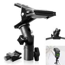 Photography Reflector Clamp Holder Speedlite Hot Shoe Bracket With 1/4&quot; ... - $25.99