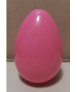 Big Easter Egg 5 1/2&quot; x 3 3/4&quot; Snap Together Pink Treat Container Med NI... - £1.99 GBP